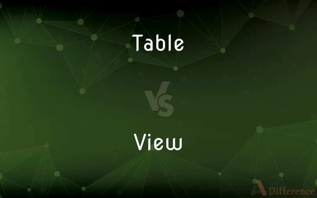 Table vs. View — What's the Difference?