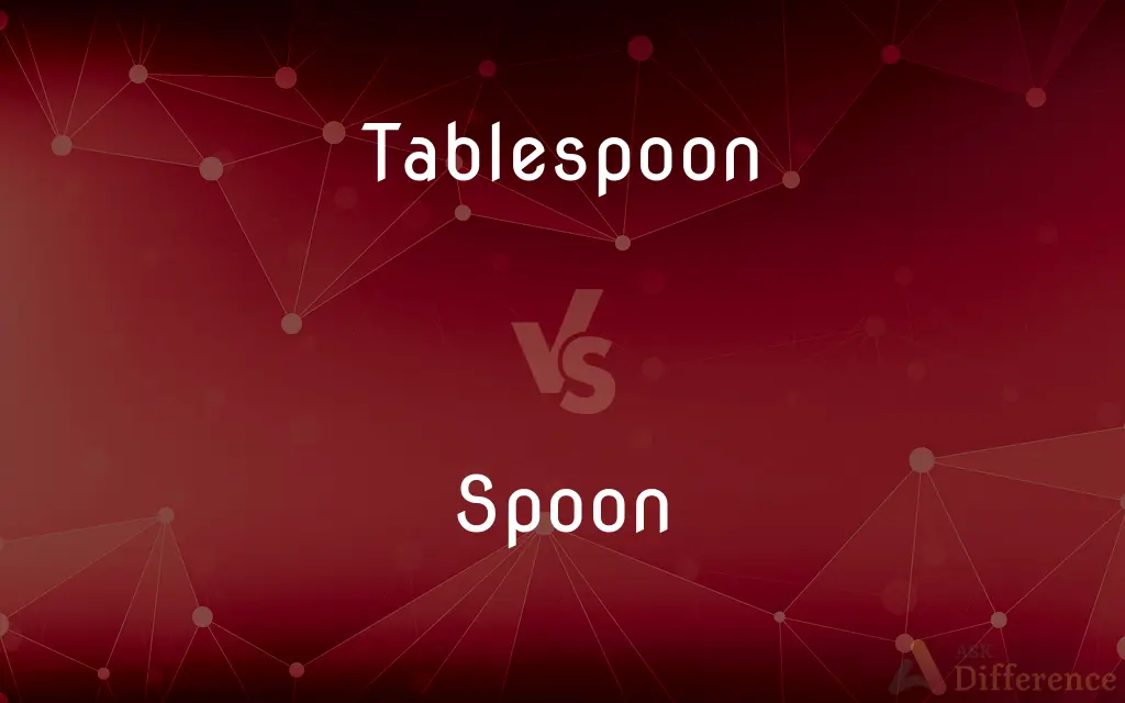 Tablespoon vs. Spoon — What's the Difference?