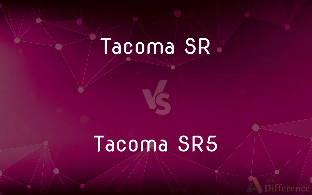 Tacoma SR vs. Tacoma SR5 — What's the Difference?
