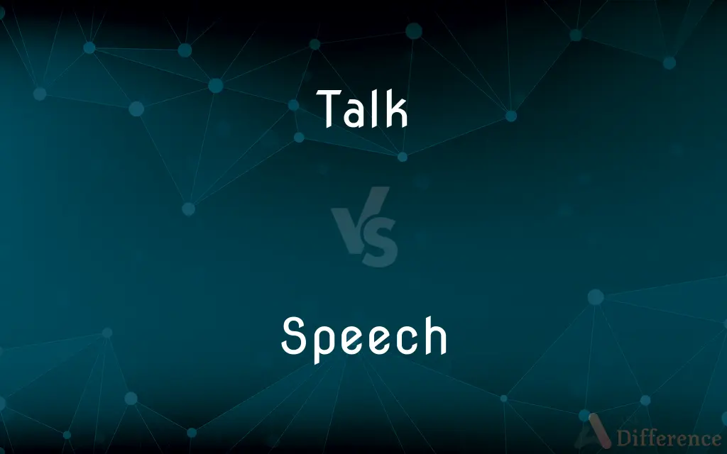 Talk vs. Speech — What's the Difference?
