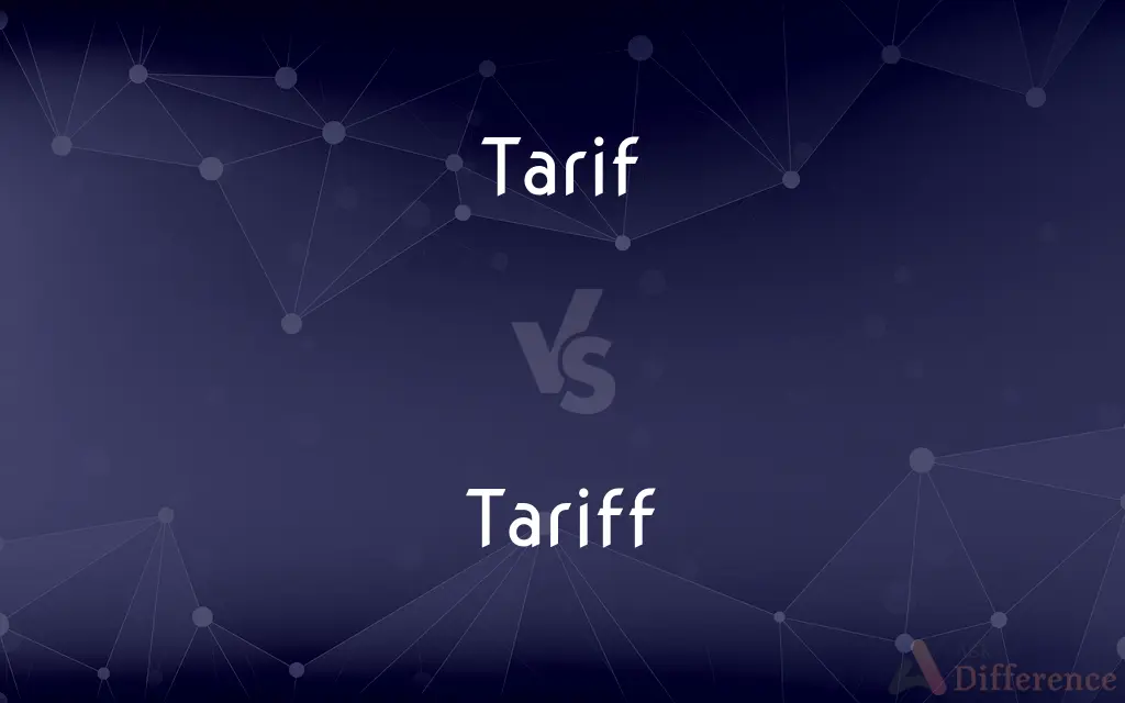 Tarif vs. Tariff — Which is Correct Spelling?