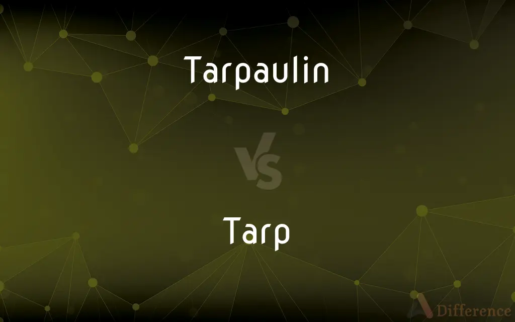 Tarpaulin vs. Tarp — What's the Difference?
