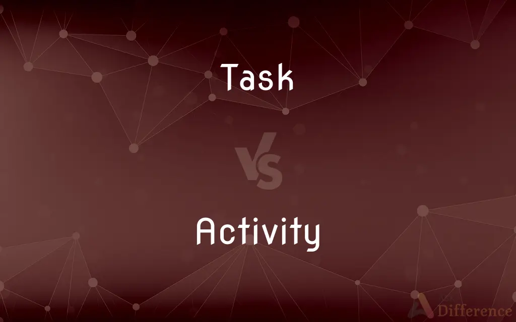 Task vs. Activity — What's the Difference?
