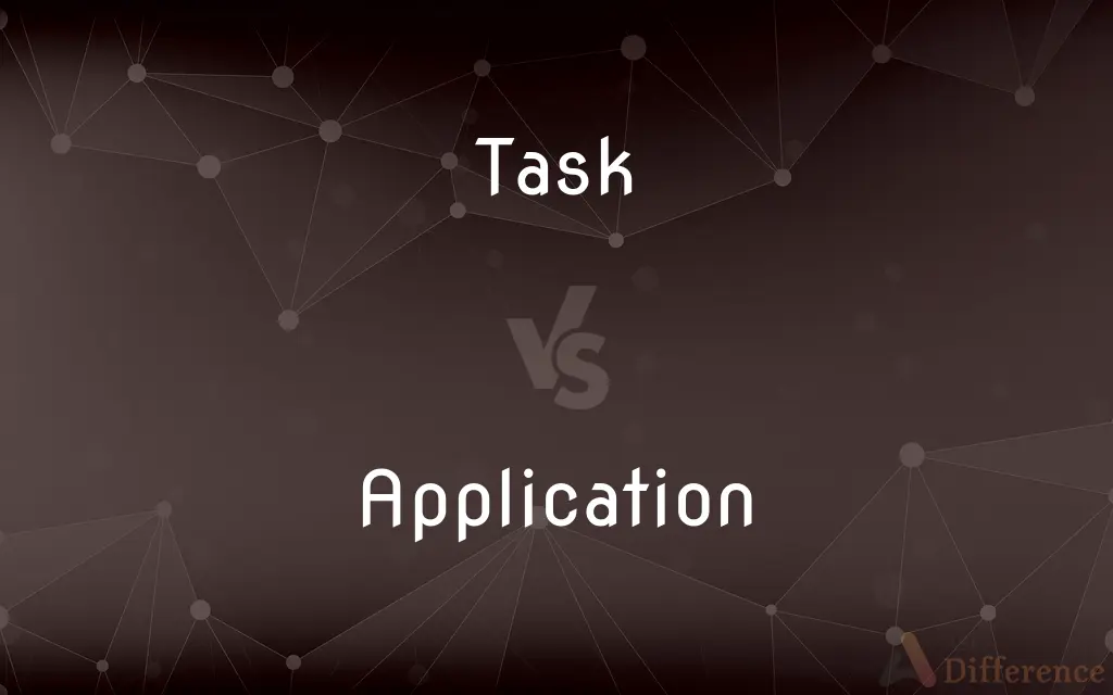 Task vs. Application — What's the Difference?