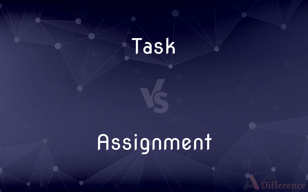 difference between task and assignment