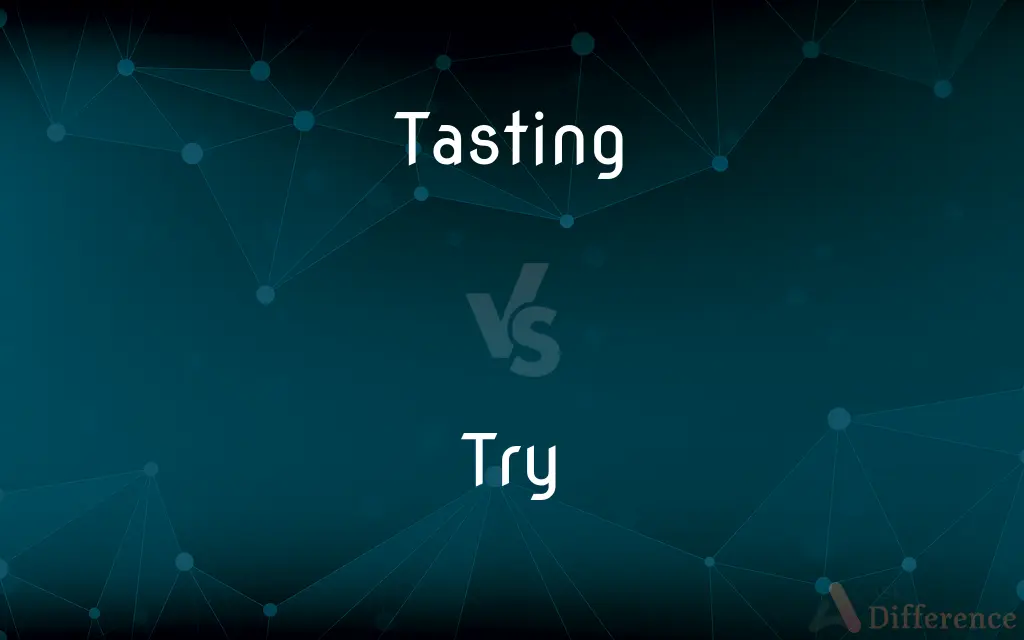 Tasting vs. Try — What's the Difference?
