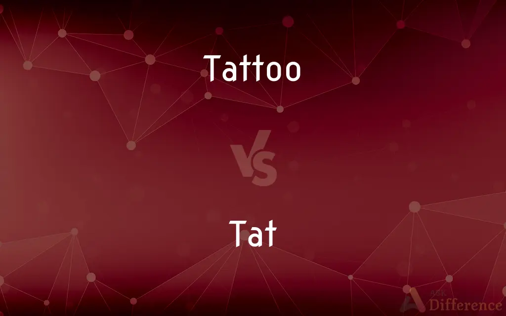 Tattoo vs. Tat — What's the Difference?