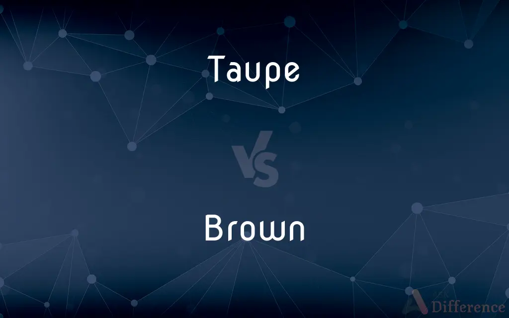 Taupe vs. Brown — What's the Difference?