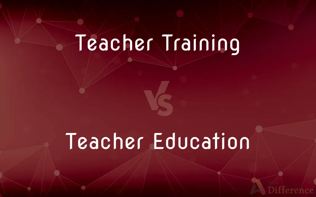 Teacher Training vs. Teacher Education — What's the Difference?