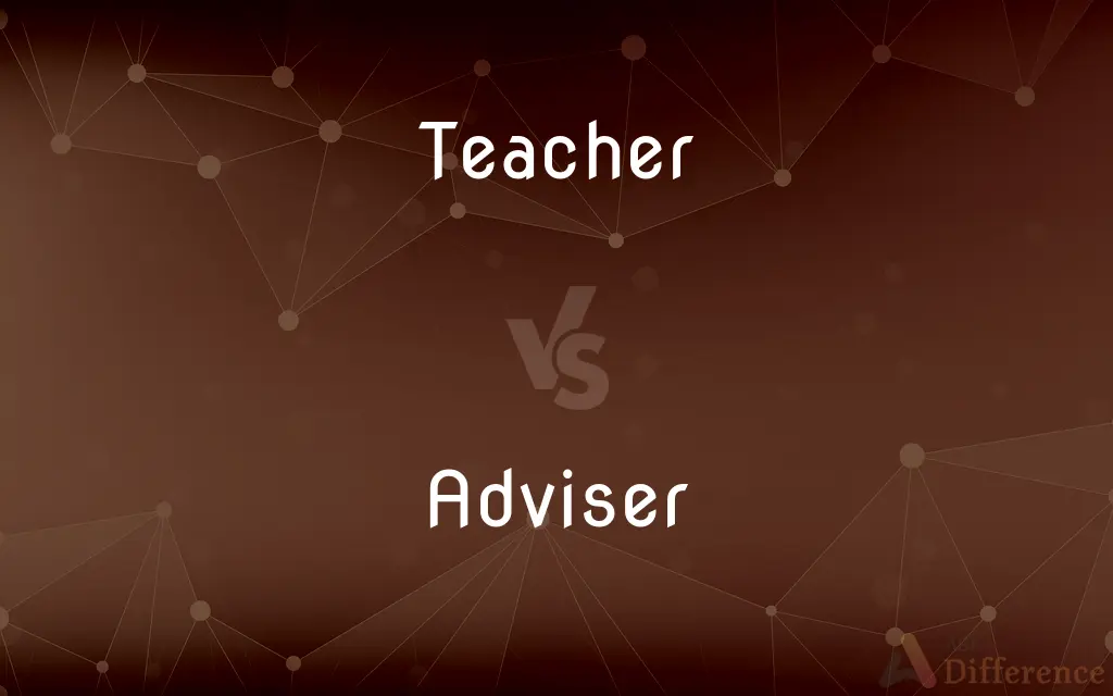 Teacher vs. Adviser — What's the Difference?