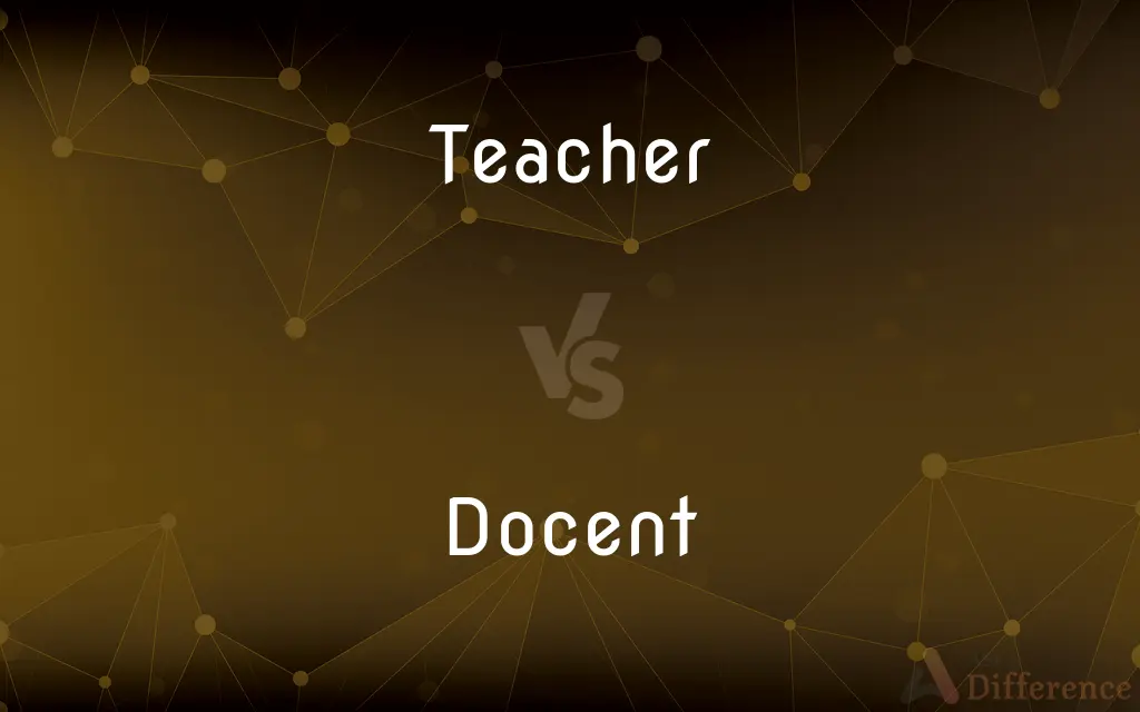 Teacher vs. Docent — What's the Difference?