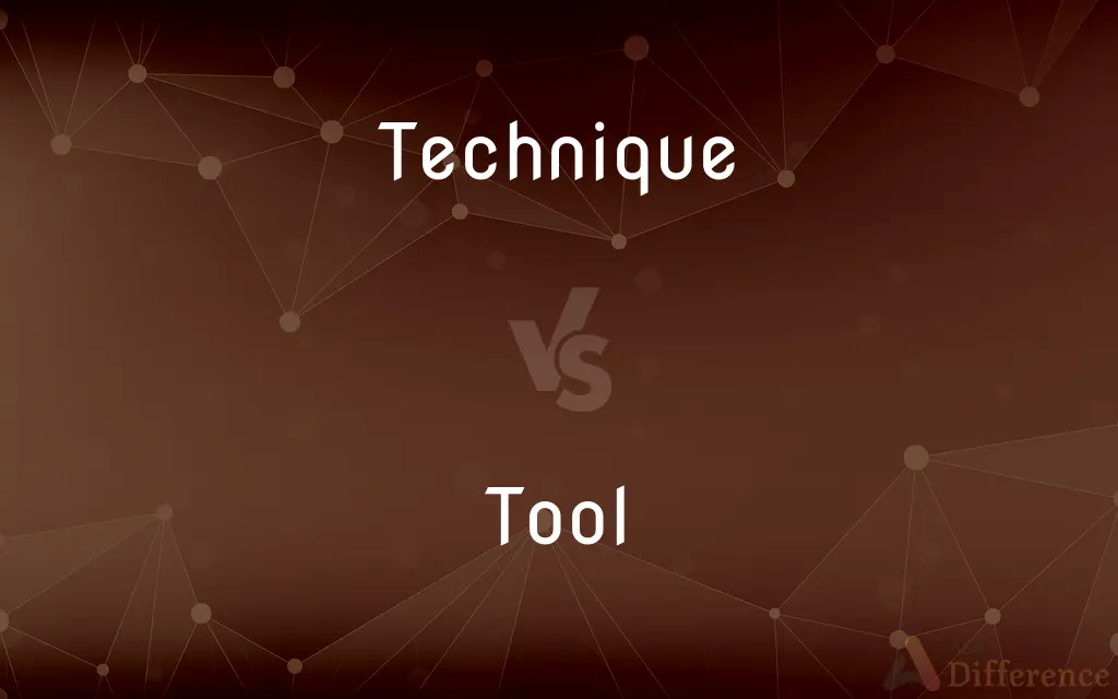 Technique vs. Tool — What's the Difference?