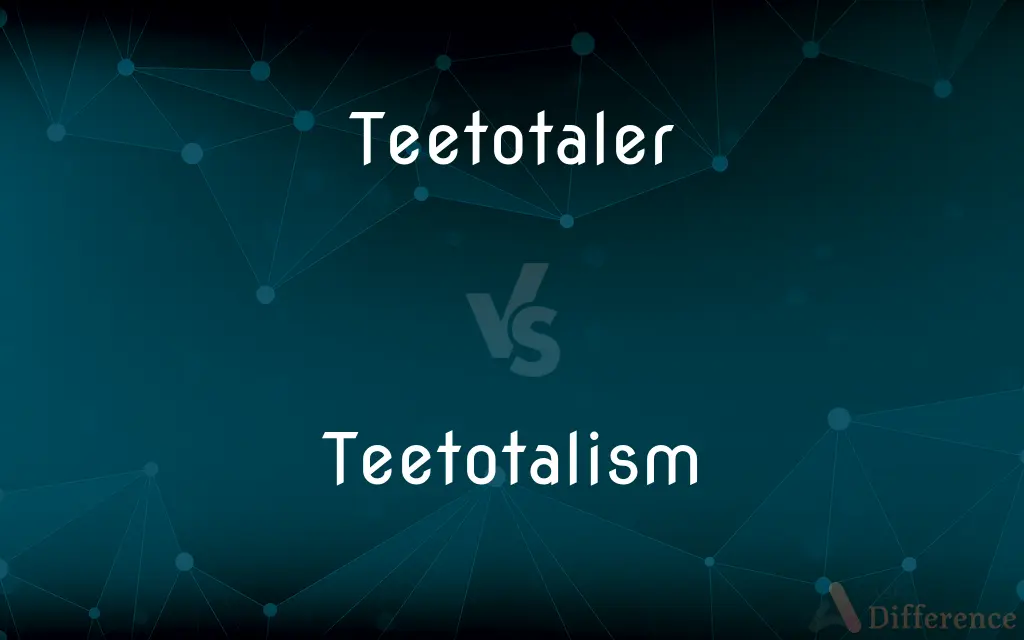 Teetotaler vs. Teetotalism — What's the Difference?