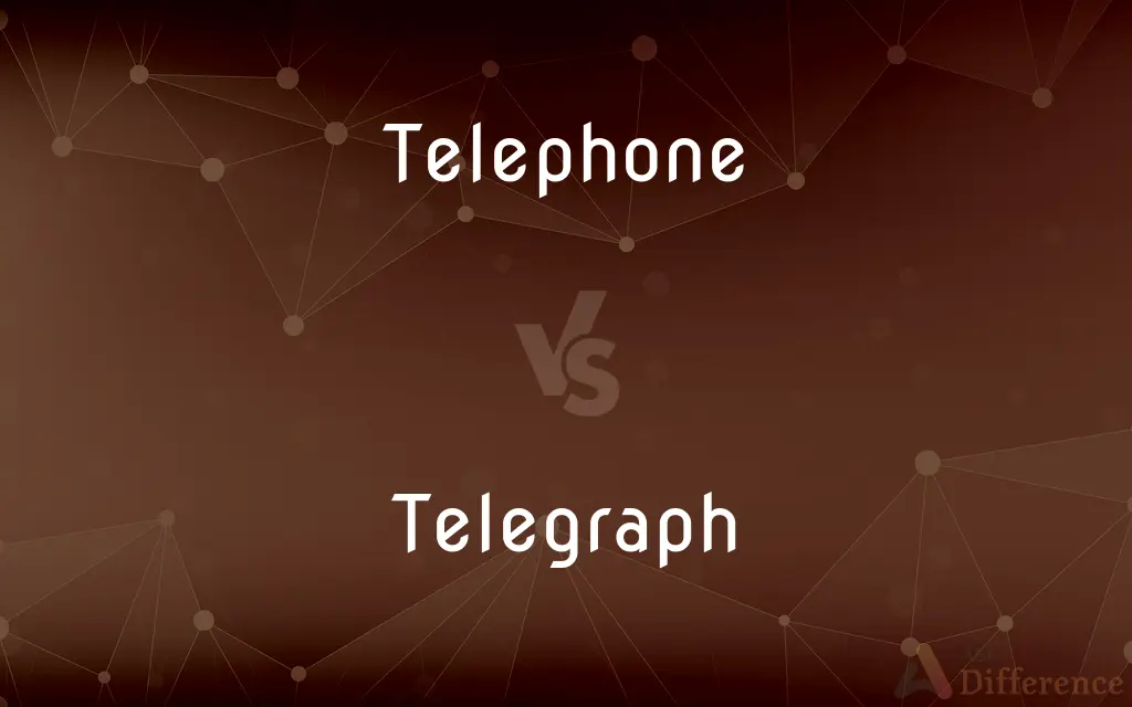 Telephone vs. Telegraph — What's the Difference?