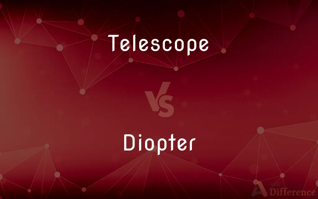 Telescope vs. Diopter — What's the Difference?
