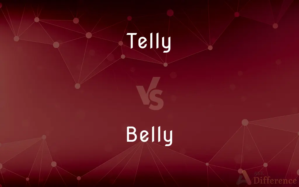 Telly vs. Belly — What's the Difference?