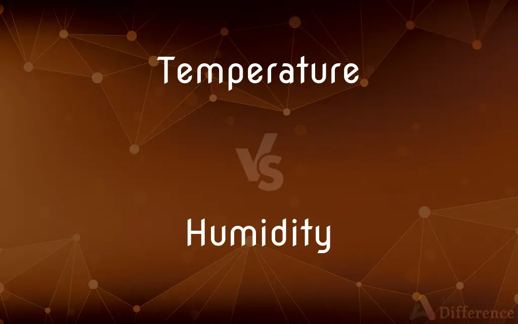 Temperature vs. Humidity — What's the Difference?