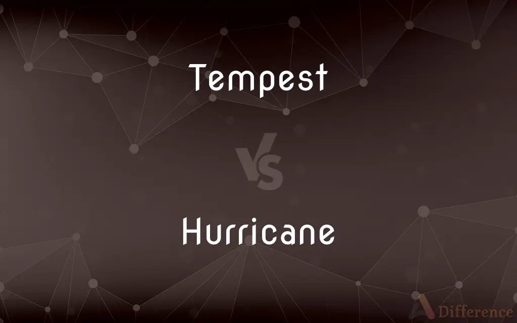 Tempest vs. Hurricane — What's the Difference?