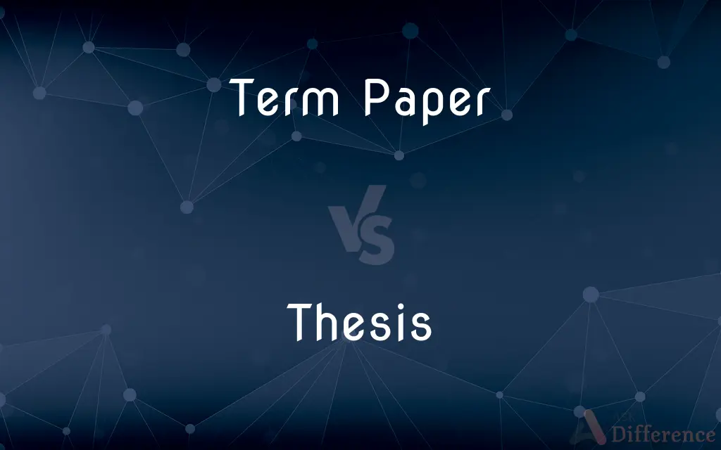 Term Paper vs. Thesis — What's the Difference?