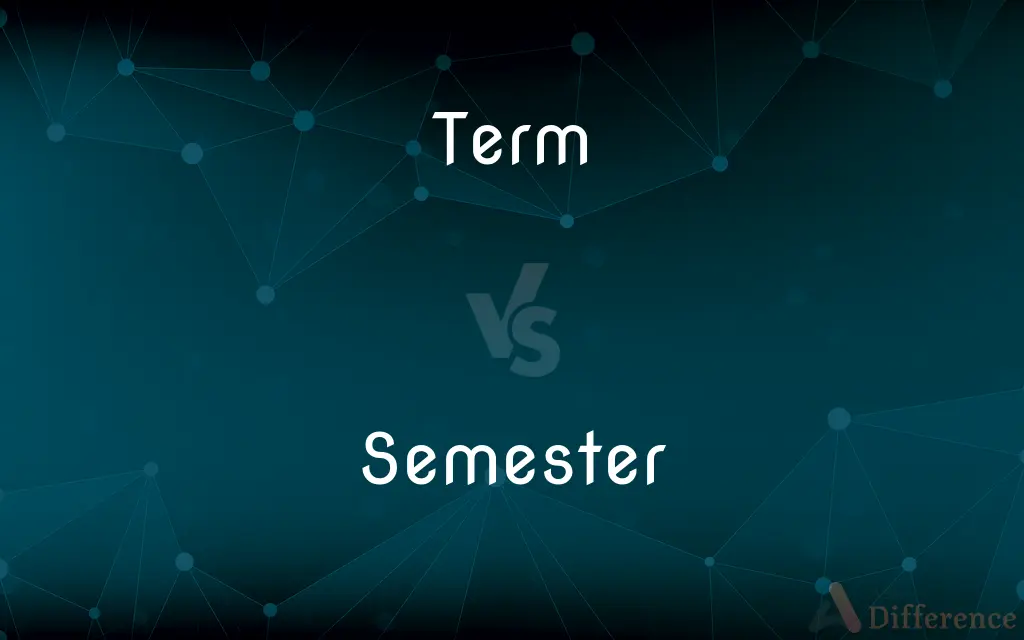 Term vs. Semester — What's the Difference?