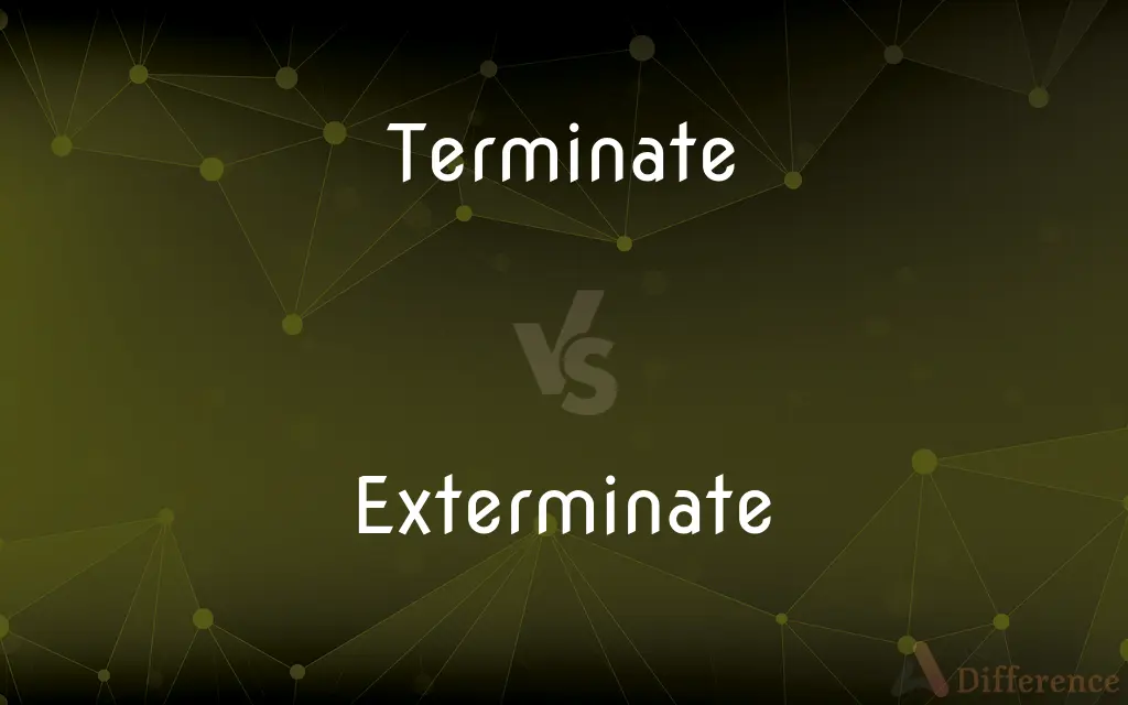 Terminate vs. Exterminate — What's the Difference?