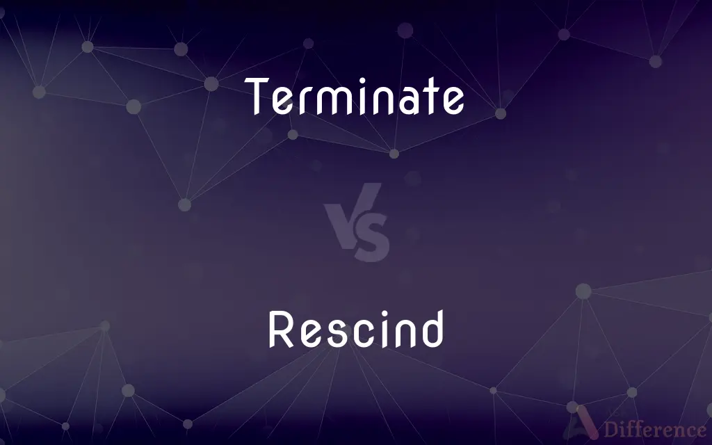 Terminate vs. Rescind — What's the Difference?