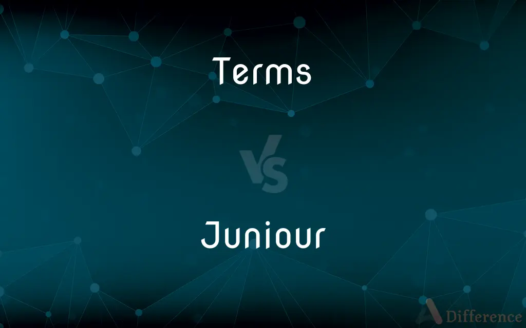 Terms vs. Juniour — What's the Difference?