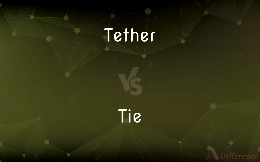 Tether vs. Tie — What's the Difference?
