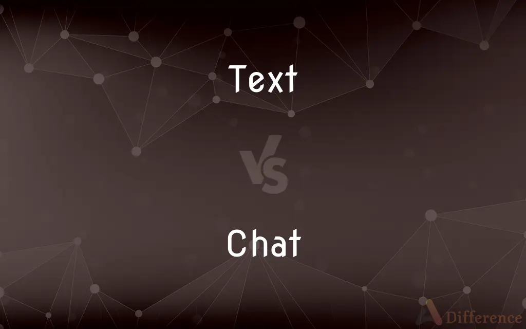 Text vs. Chat — What's the Difference?