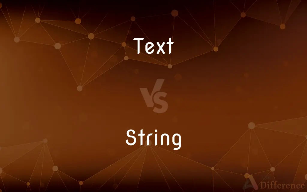Text vs. String