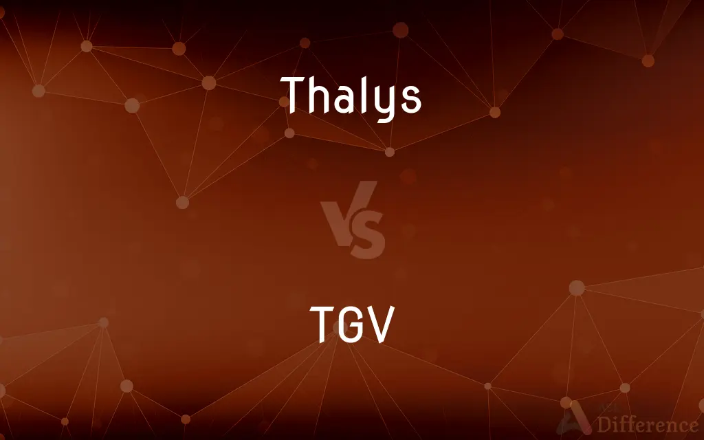 Thalys vs. TGV — What's the Difference?