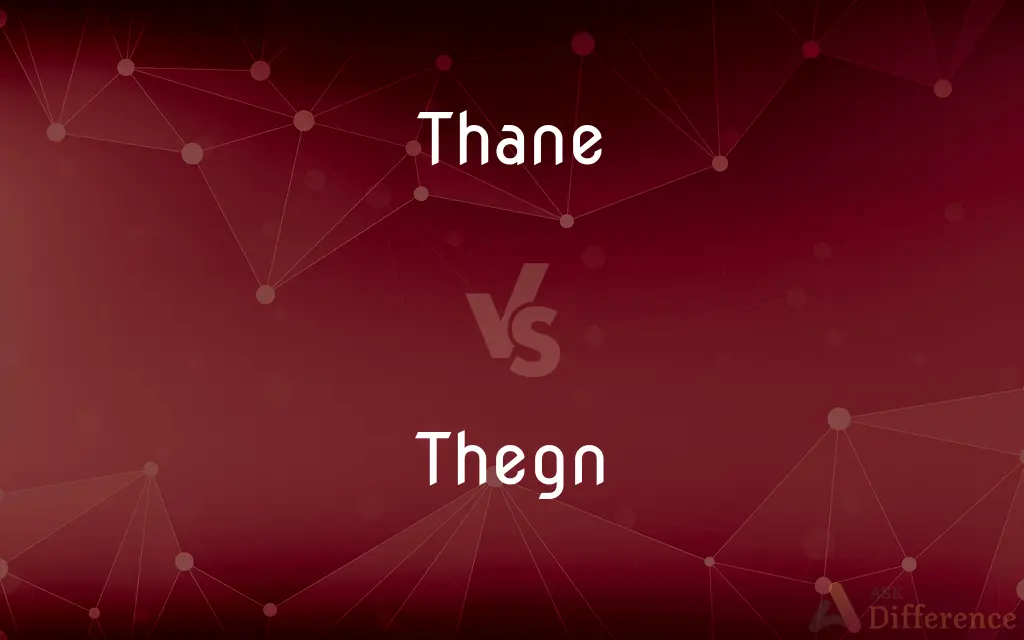 Thane vs. Thegn — What's the Difference?