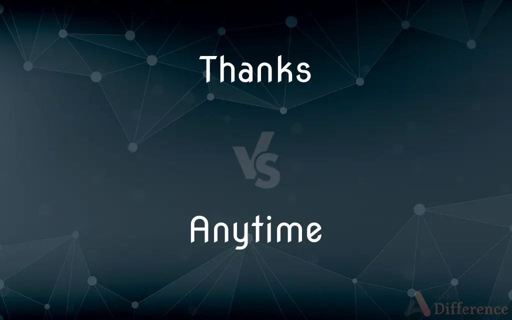 Thanks vs. Anytime — What's the Difference?
