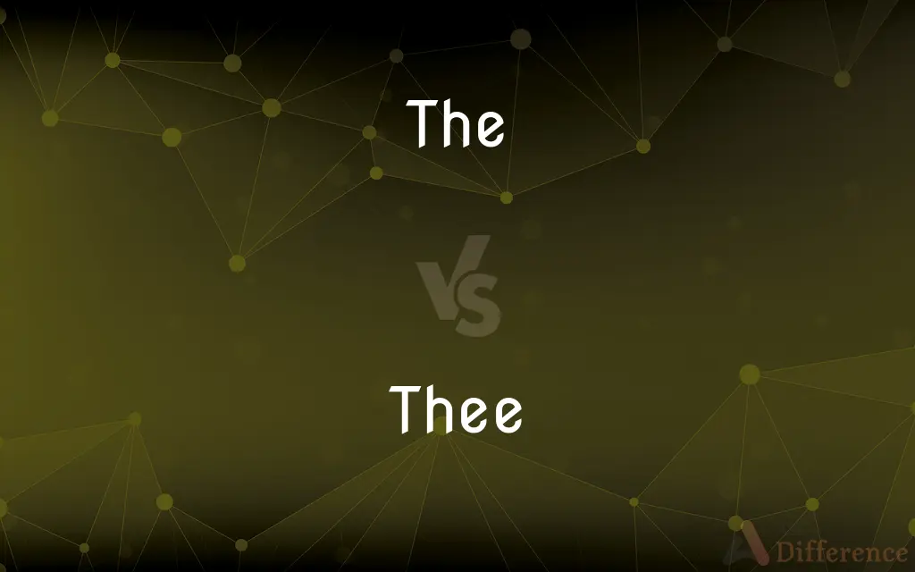 The vs. Thee — What's the Difference?