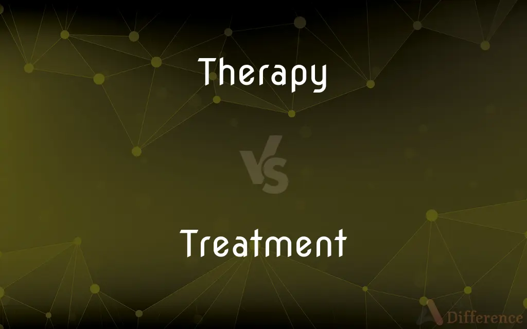 Therapy vs. Treatment — What's the Difference?