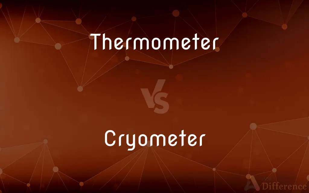 Thermometer vs. Cryometer — What's the Difference?