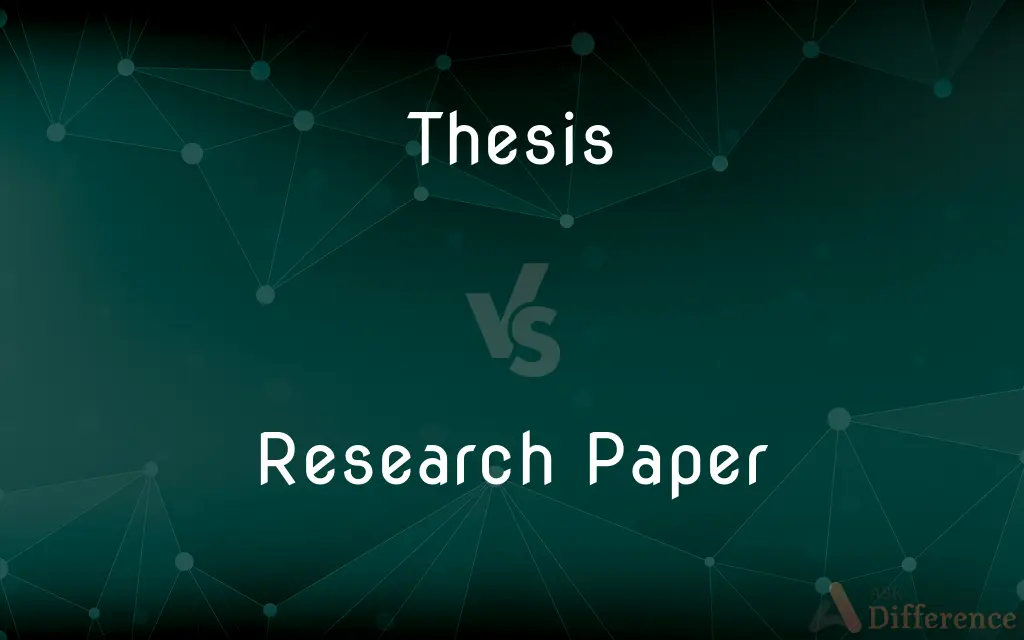 Thesis vs. Research Paper — What's the Difference?