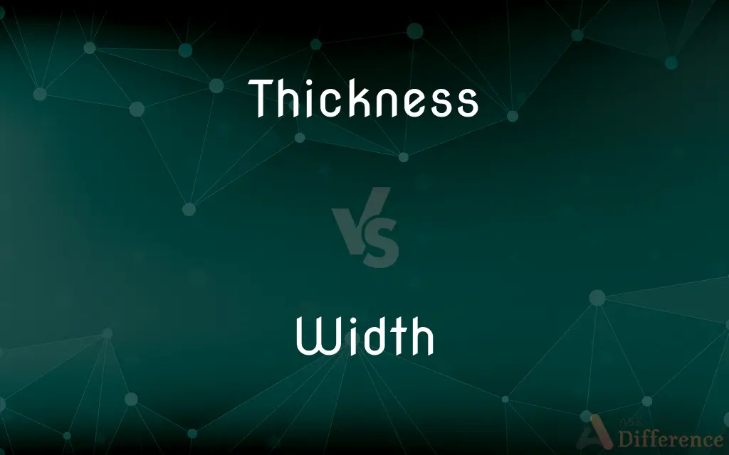 Thickness vs. Width — What's the Difference?