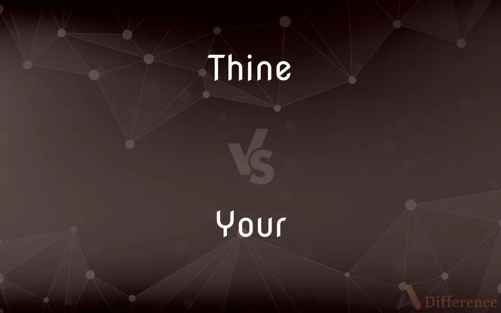Thine vs. Your — What's the Difference?