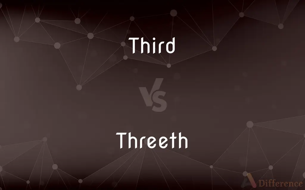 Third vs. Threeth — What's the Difference?