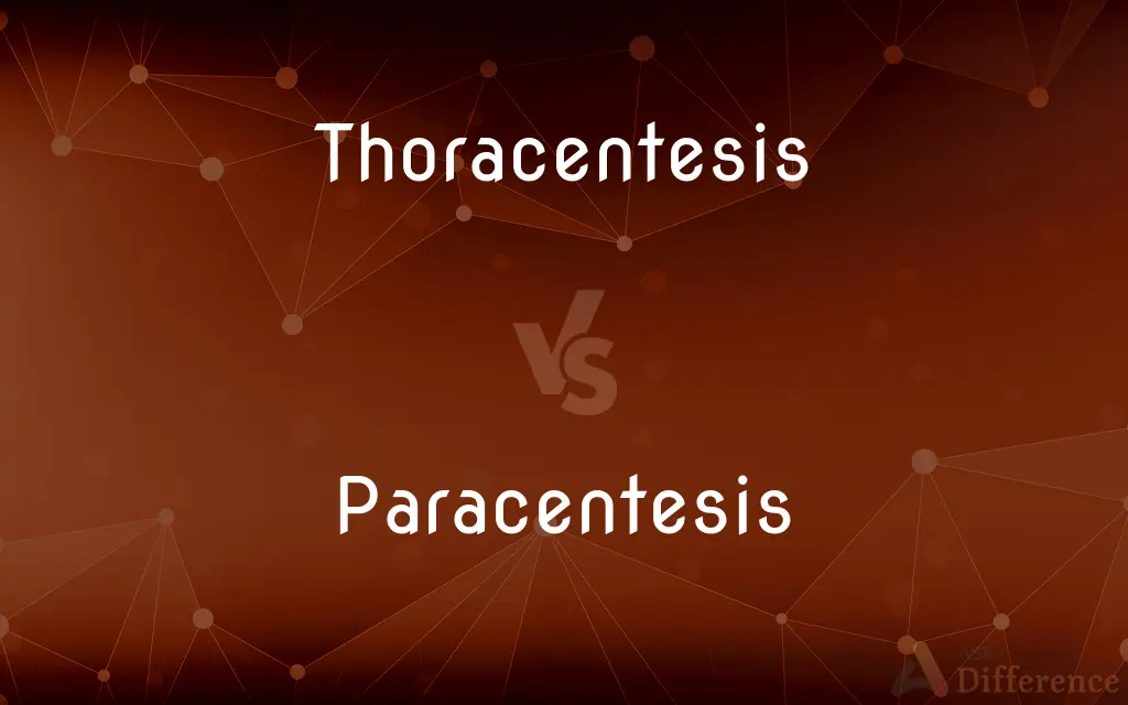 Thoracentesis vs. Paracentesis — What's the Difference?