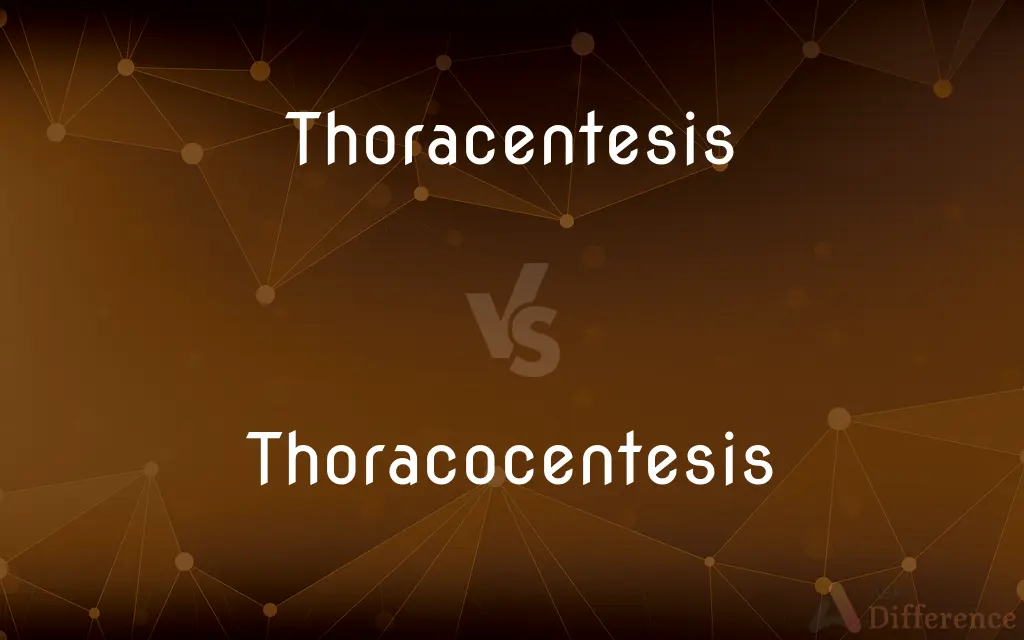 Thoracentesis vs. Thoracocentesis — What's the Difference?
