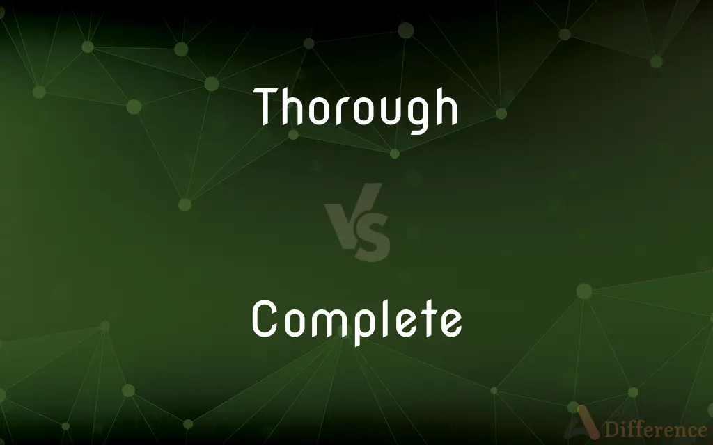 Thorough vs. Complete — What's the Difference?