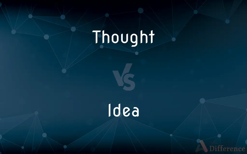 Thought vs. Idea — What's the Difference?