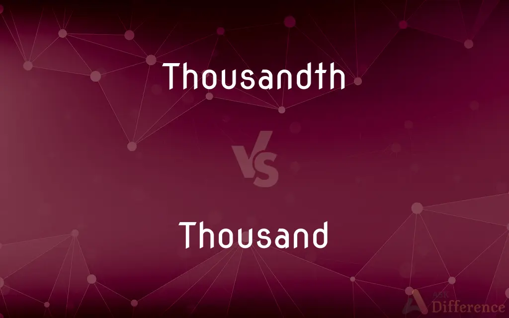 Thousandth vs. Thousand — What's the Difference?