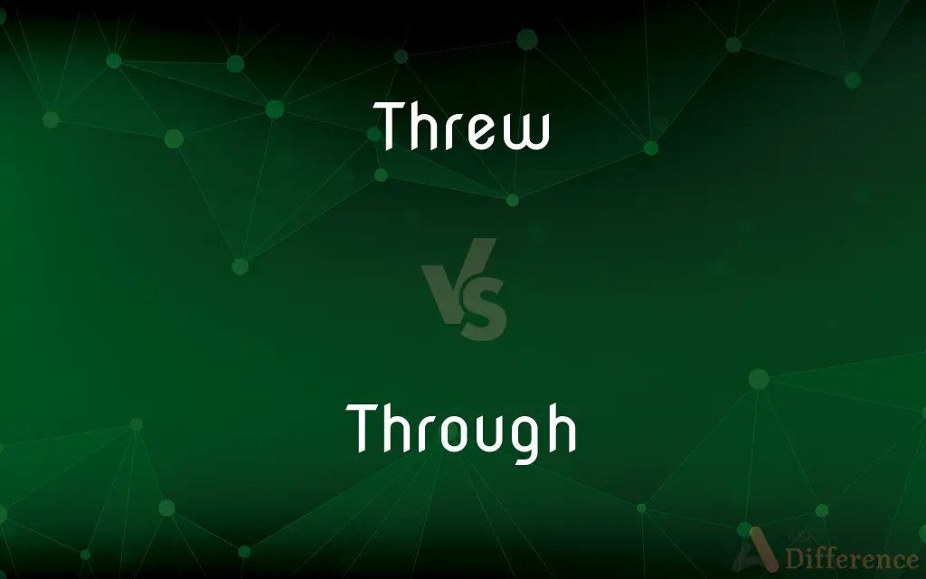Threw vs. Through — What's the Difference?