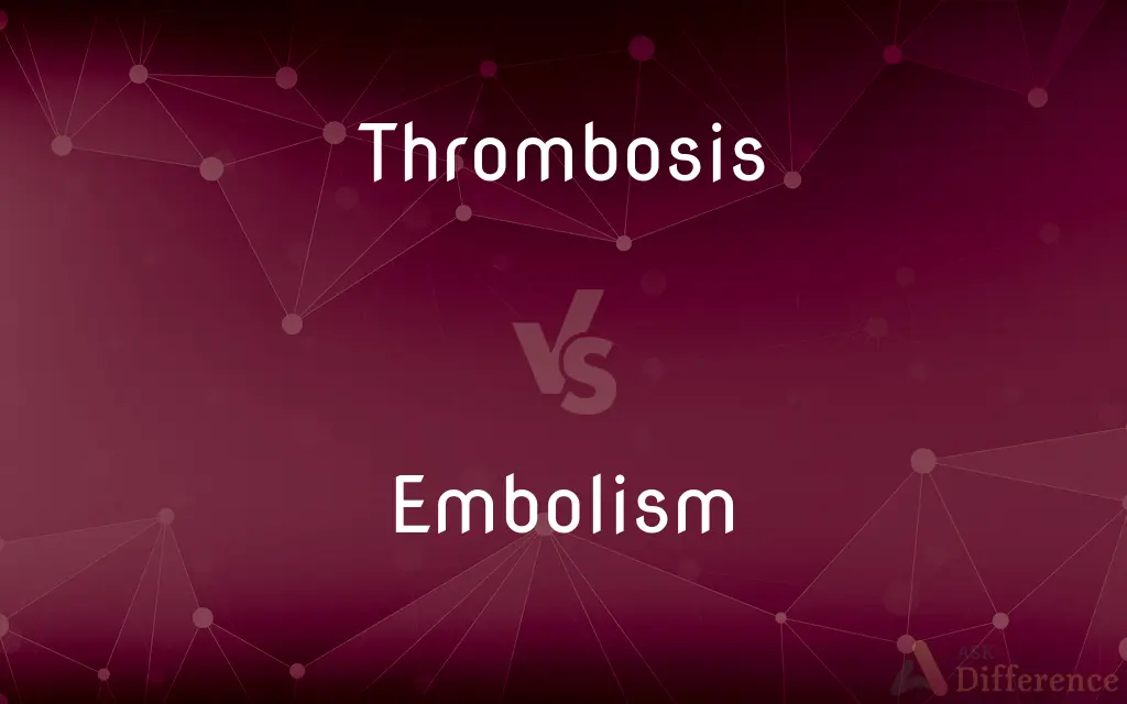 Thrombosis vs. Embolism — What's the Difference?