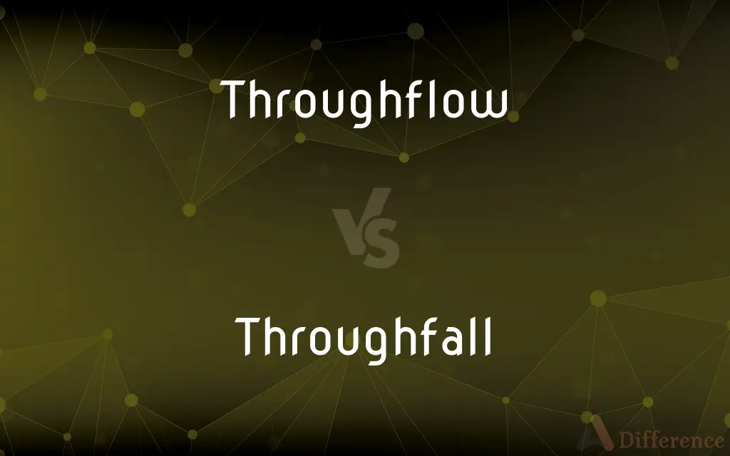 Throughflow vs. Throughfall — What's the Difference?