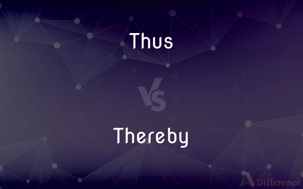Thus vs. Thereby — What's the Difference?