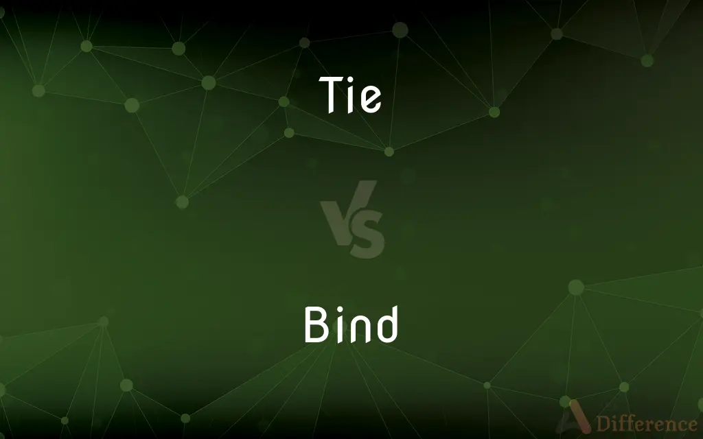 Tie vs. Bind — What's the Difference?